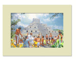 In Edzna  - 5 colors Matboard print