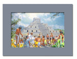 In Edzna  - 5 colors Matboard print