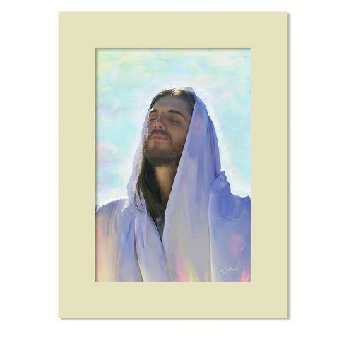 Jesus the Christ - 5 colors Matboard print