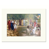 The baptism  - 5 colors Matboard print