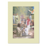 The baptism 2  - 5 colors Matboard print