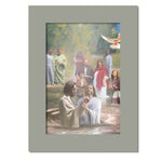 The baptism 2  - 5 colors Matboard print