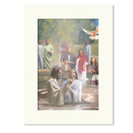 The baptism 2  - 5 colors Matboard print