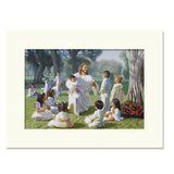 Let them come  - 5 colors Matboard print