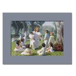 Let them come  - 5 colors Matboard print