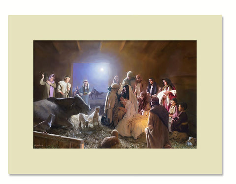 The Nativity - 5 colors Matboard print